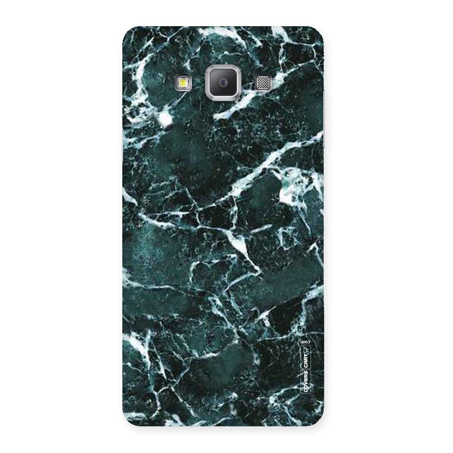 Dark Green Marble Back Case for Galaxy A7