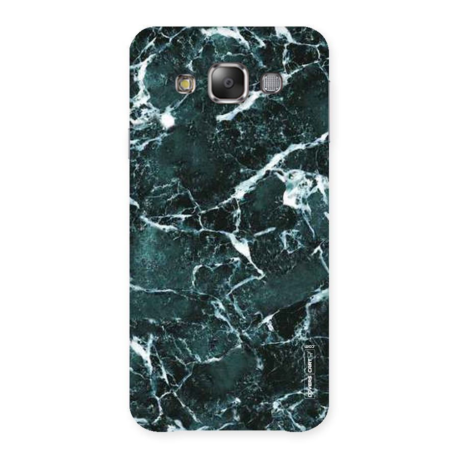 Dark Green Marble Back Case for Galaxy E7