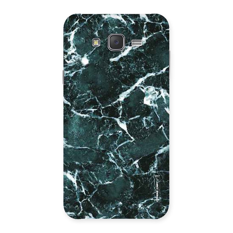 Dark Green Marble Back Case for Galaxy J7
