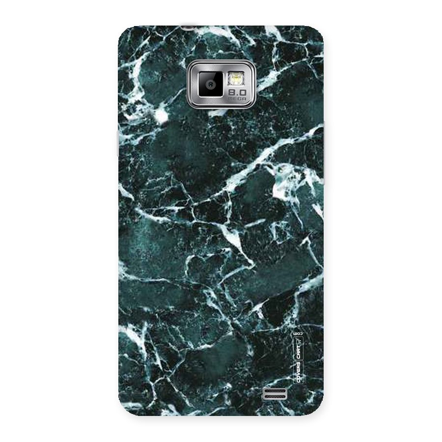 Dark Green Marble Back Case for Galaxy S2