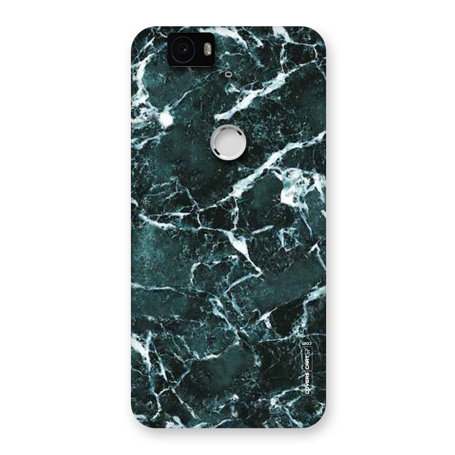 Dark Green Marble Back Case for Google Nexus-6P