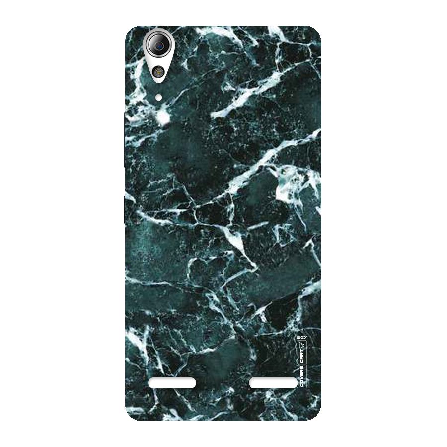 Dark Green Marble Back Case for Lenovo A6000 Plus