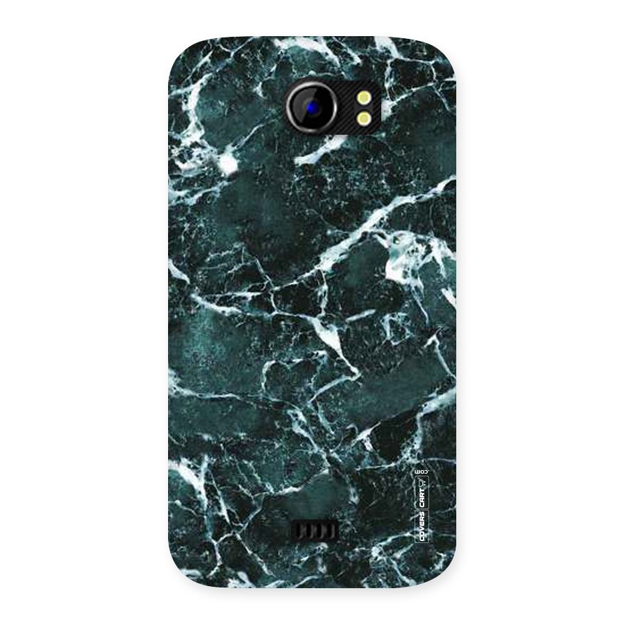 Dark Green Marble Back Case for Micromax Canvas 2 A110