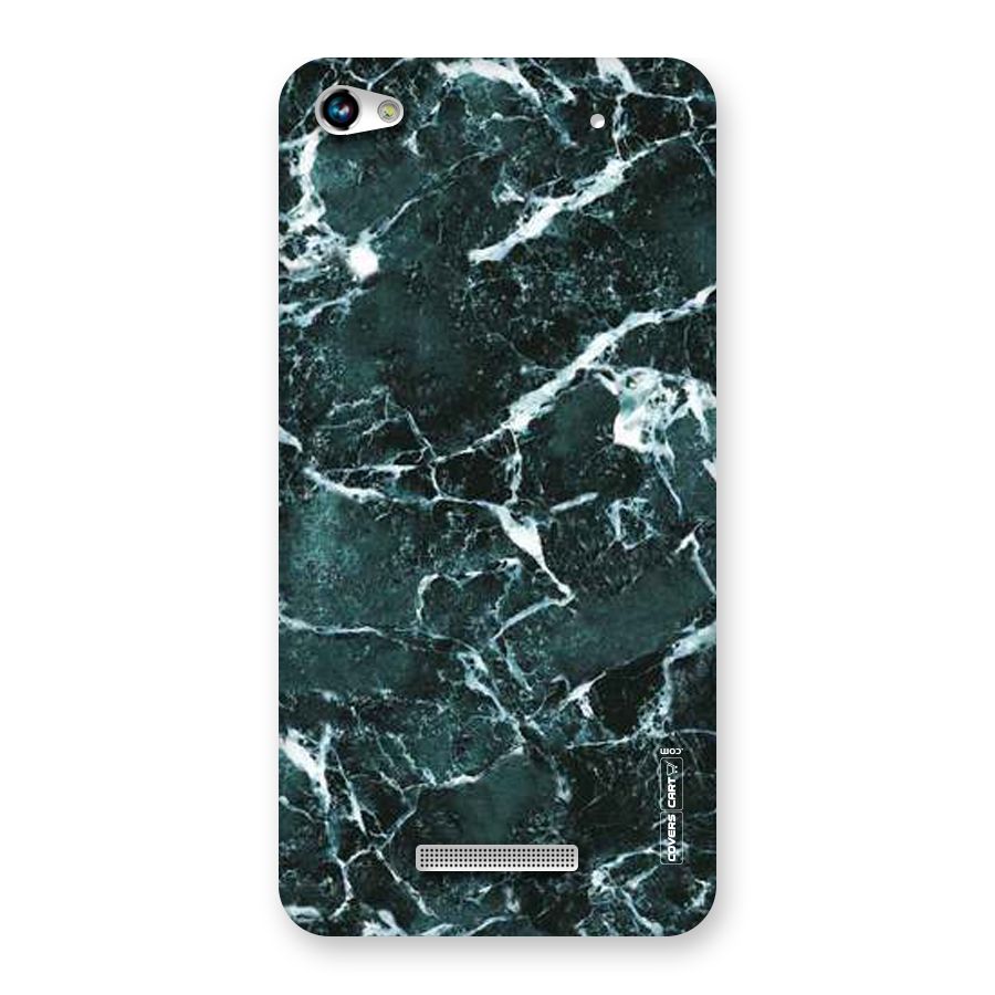 Dark Green Marble Back Case for Micromax Hue 2