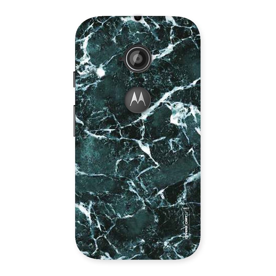 Dark Green Marble Back Case for Moto E 2nd Gen