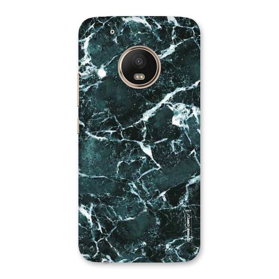 Dark Green Marble Back Case for Moto G5 Plus