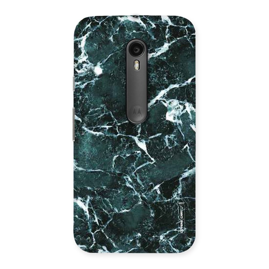 Dark Green Marble Back Case for Moto G Turbo