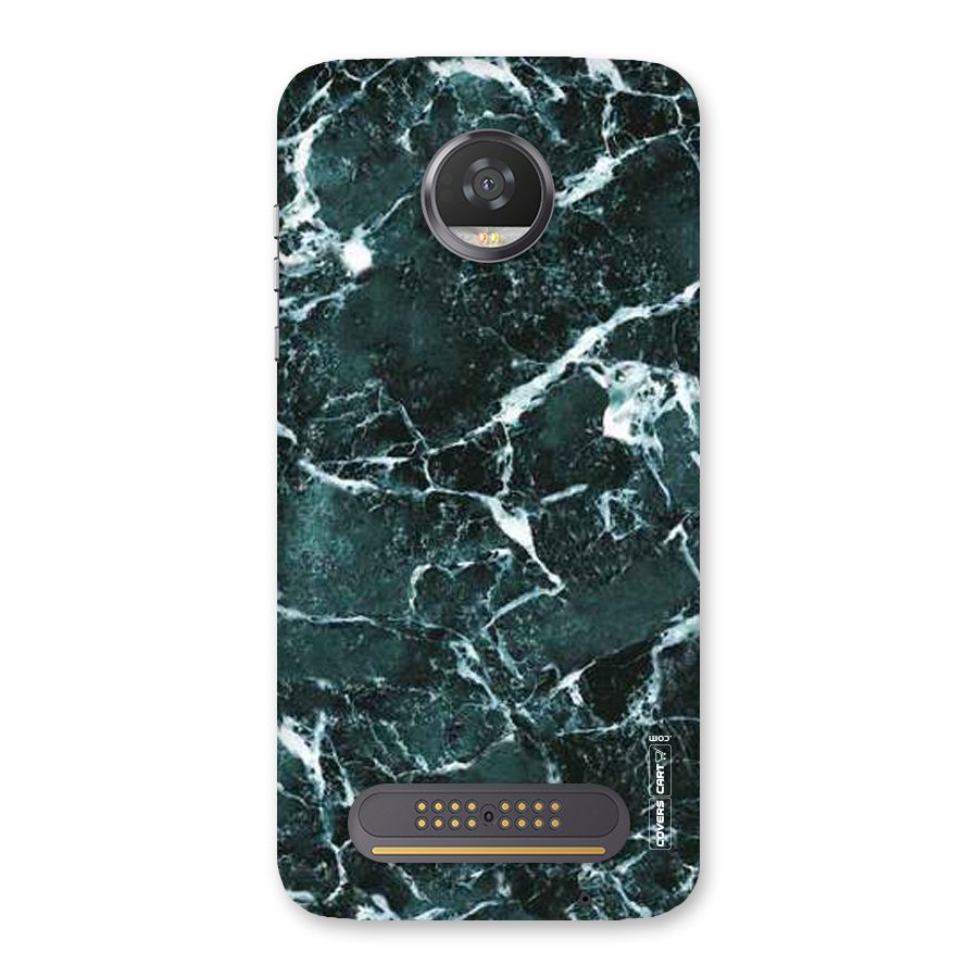Dark Green Marble Back Case for Moto Z2 Play