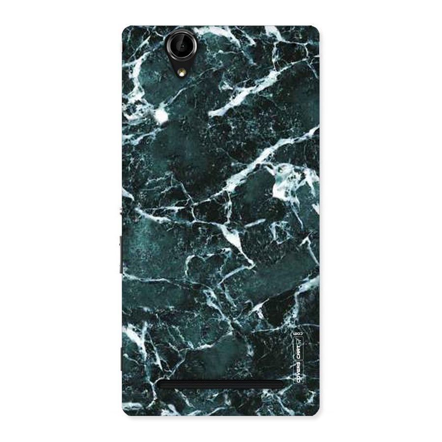 Dark Green Marble Back Case for Sony Xperia T2