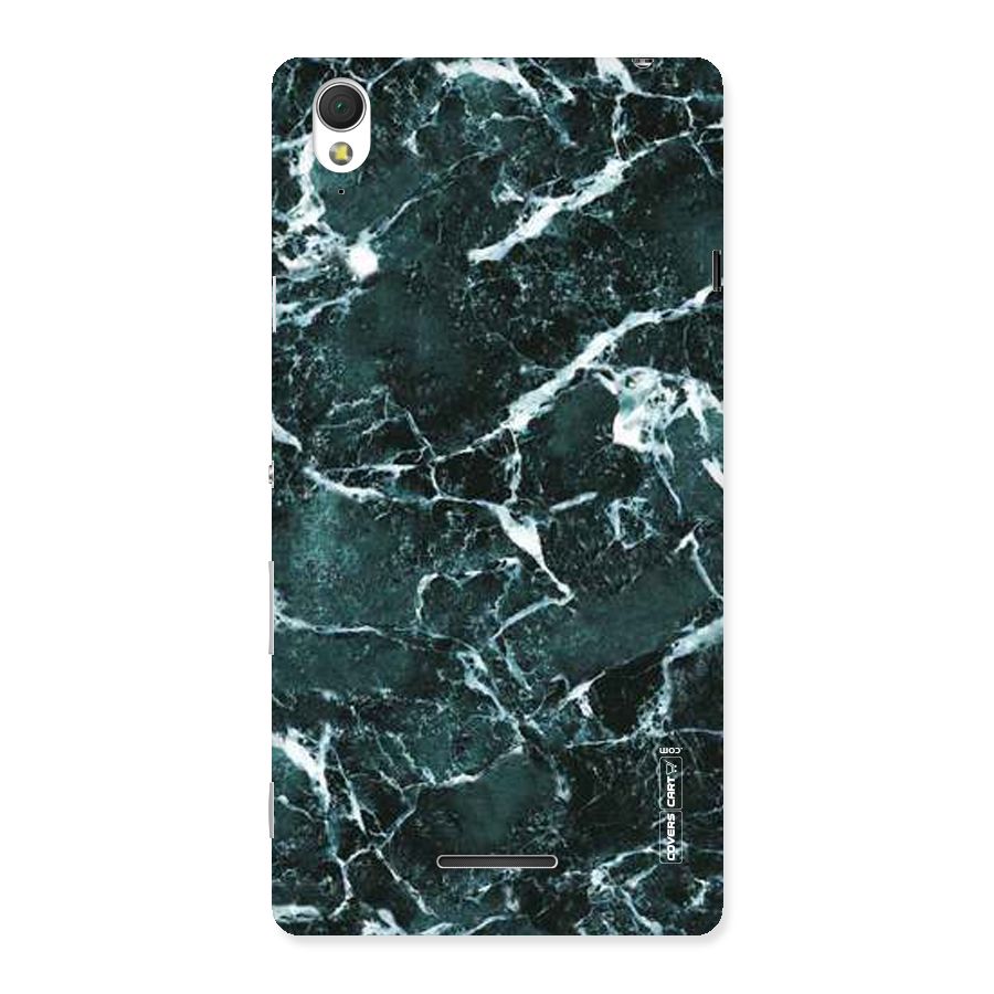 Dark Green Marble Back Case for Sony Xperia T3