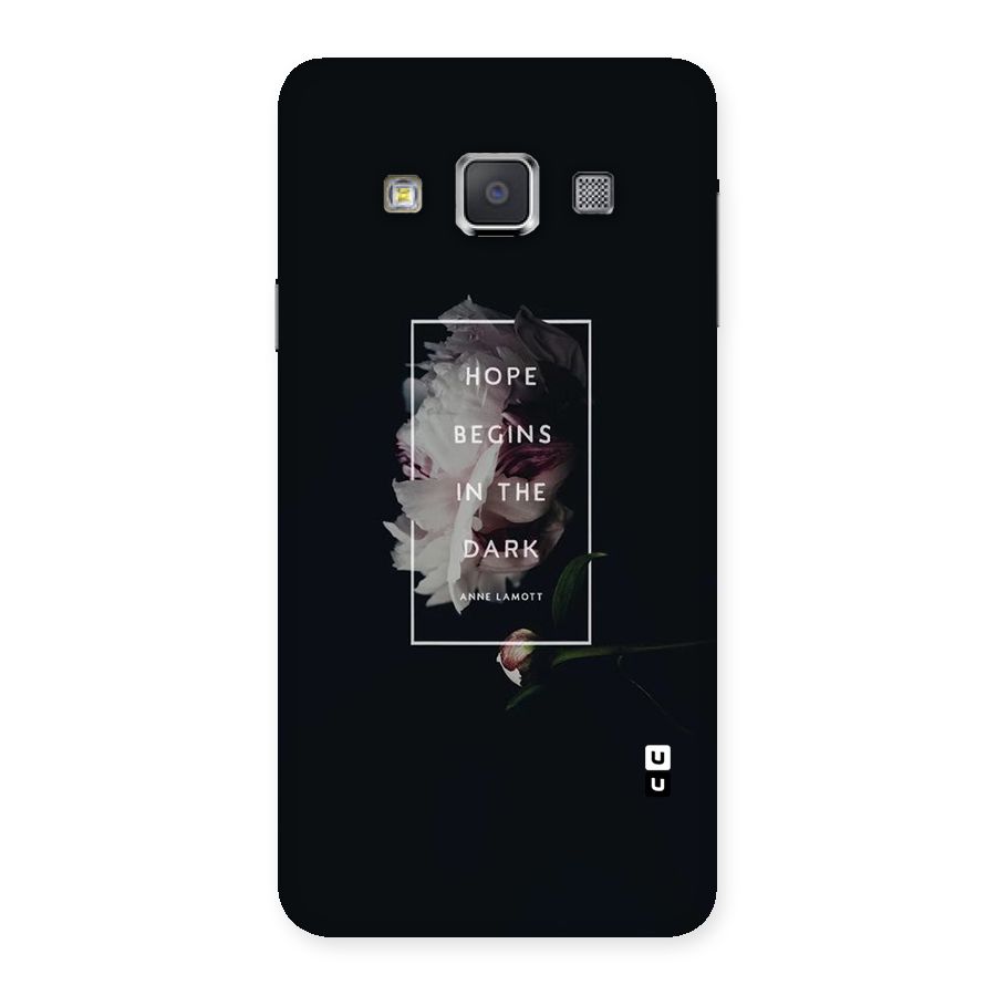Dark Hope Back Case for Galaxy A3