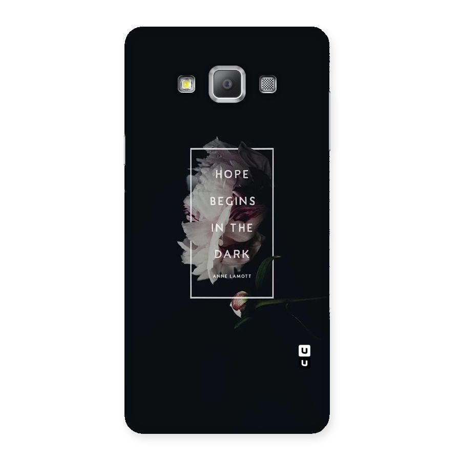 Dark Hope Back Case for Galaxy A7
