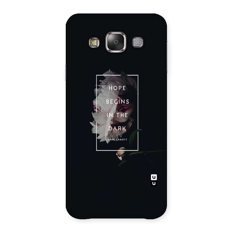 Dark Hope Back Case for Galaxy E7