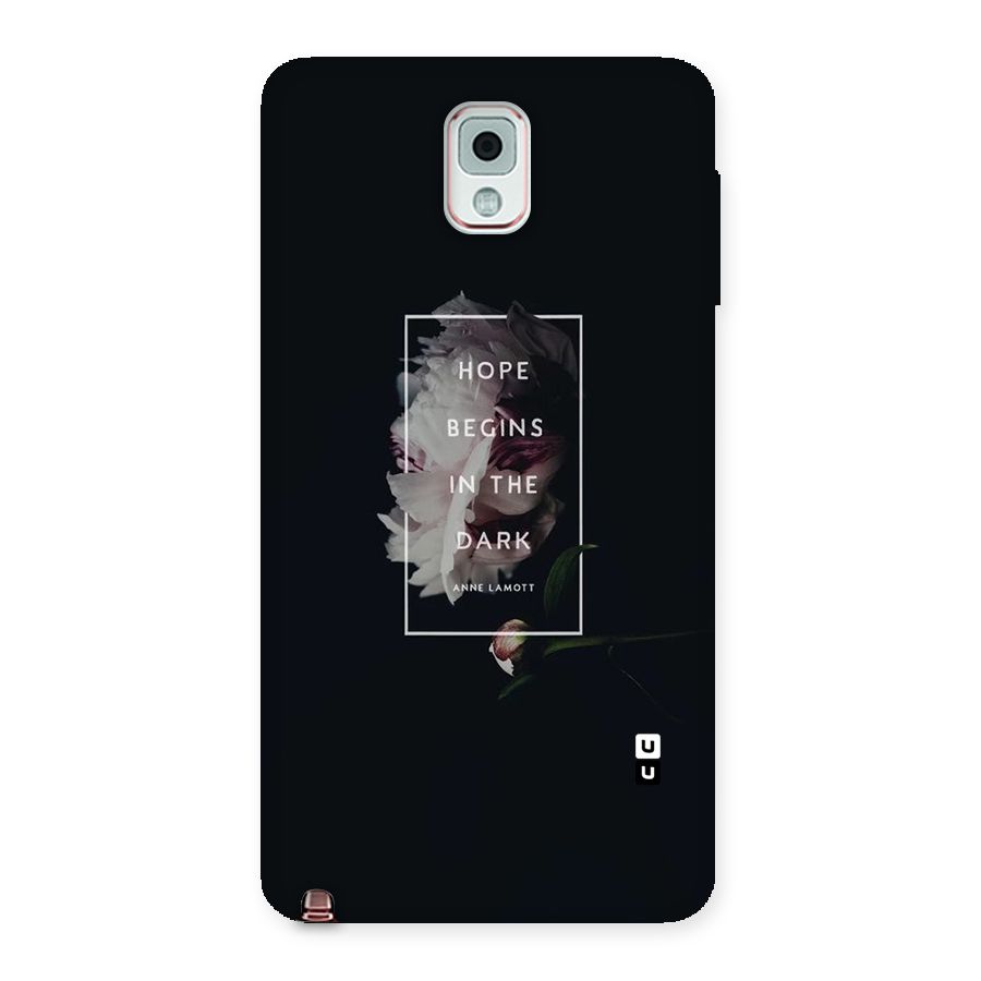 Dark Hope Back Case for Galaxy Note 3