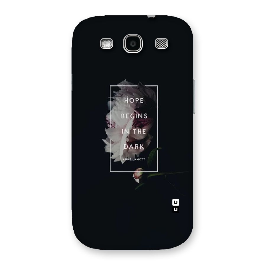 Dark Hope Back Case for Galaxy S3