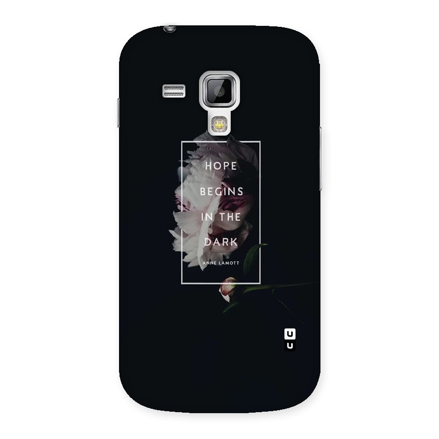 Dark Hope Back Case for Galaxy S Duos