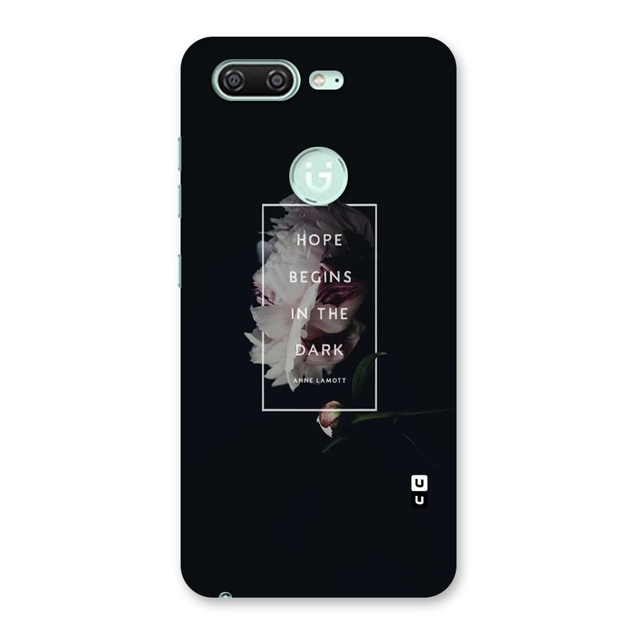 Dark Hope Back Case for Gionee S10