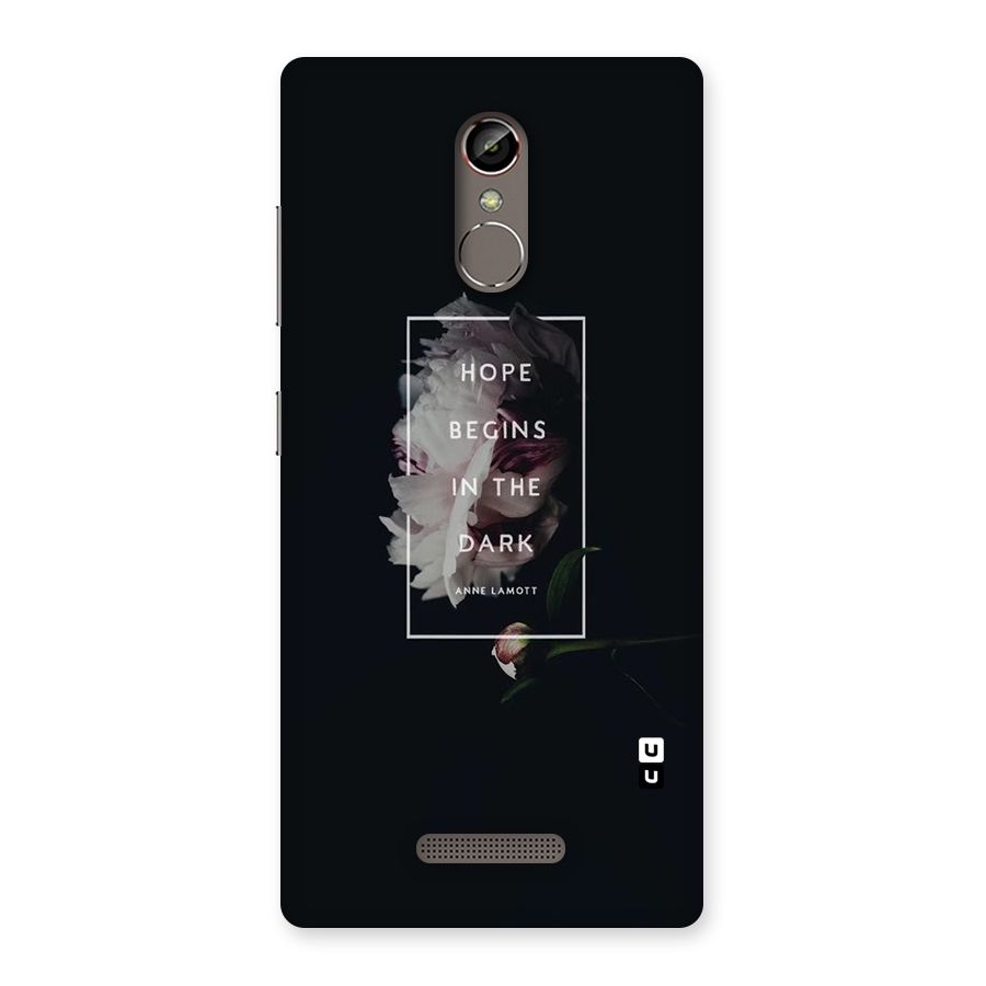 Dark Hope Back Case for Gionee S6s