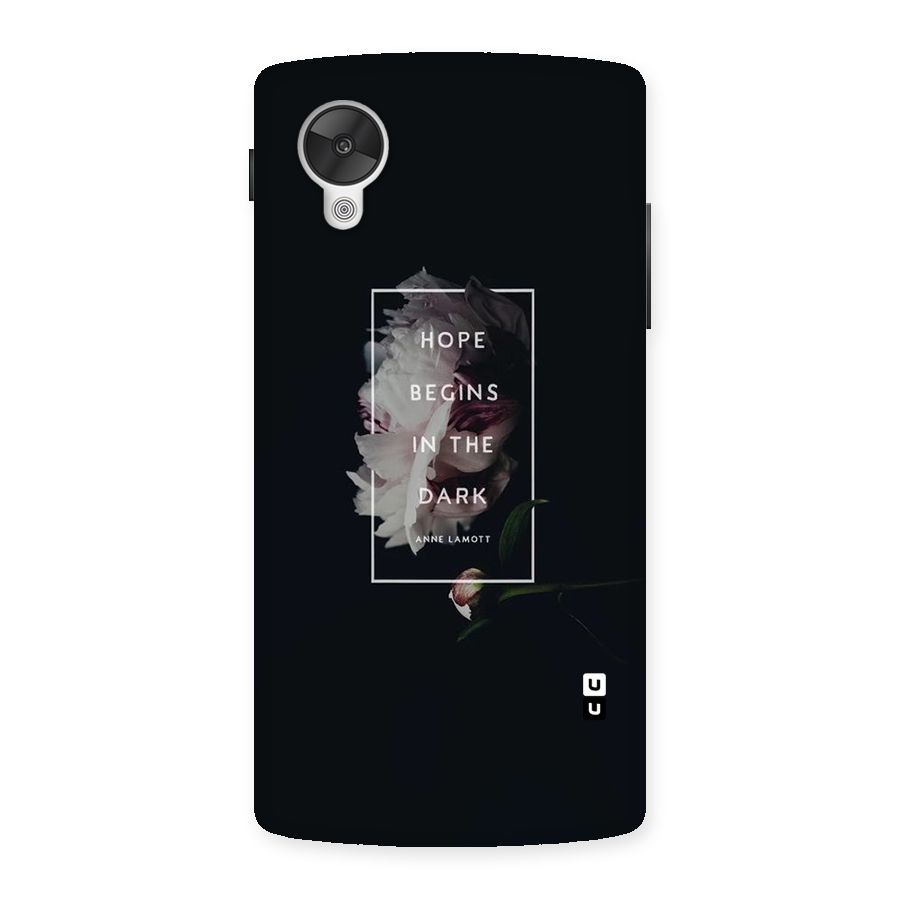 Dark Hope Back Case for Google Nexsus 5