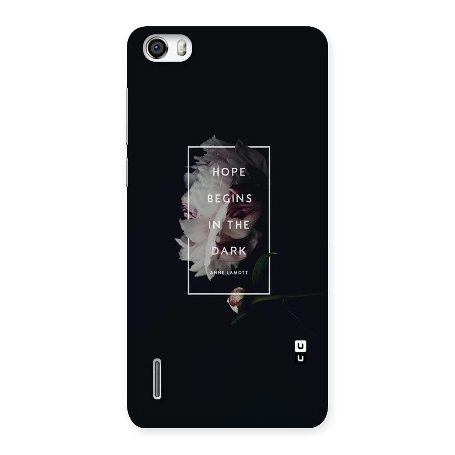 Dark Hope Back Case for Honor 6