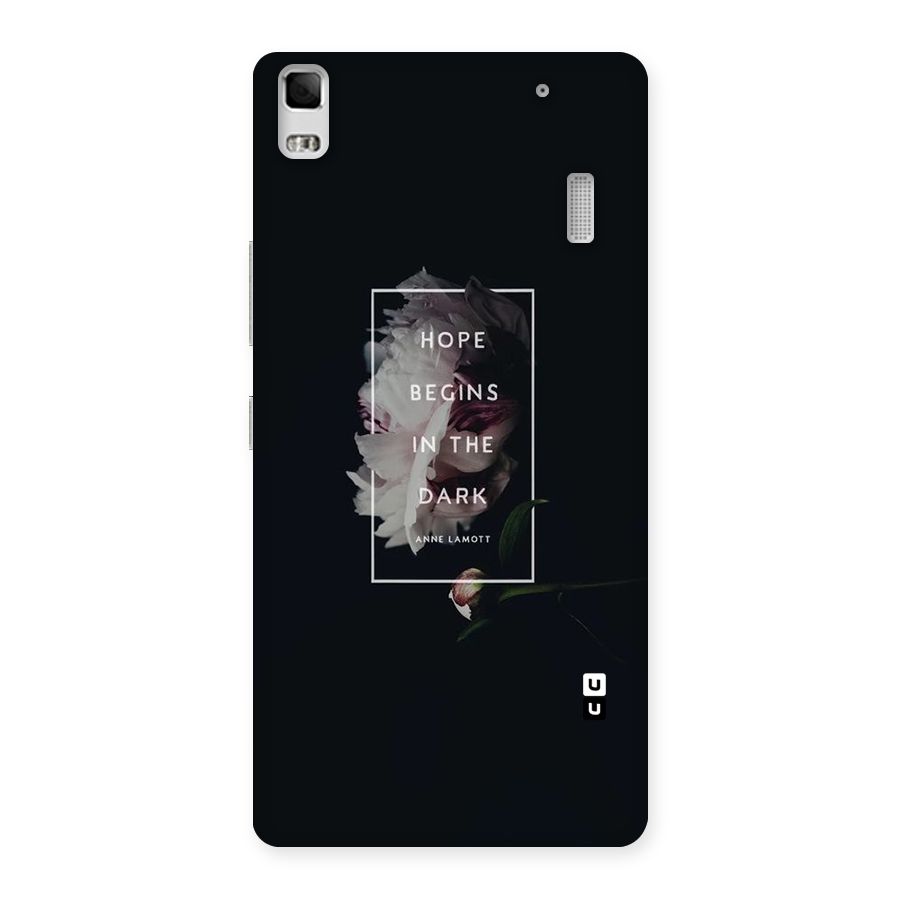 Dark Hope Back Case for Lenovo K3 Note