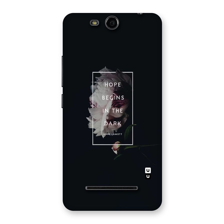 Dark Hope Back Case for Micromax Canvas Juice 3 Q392