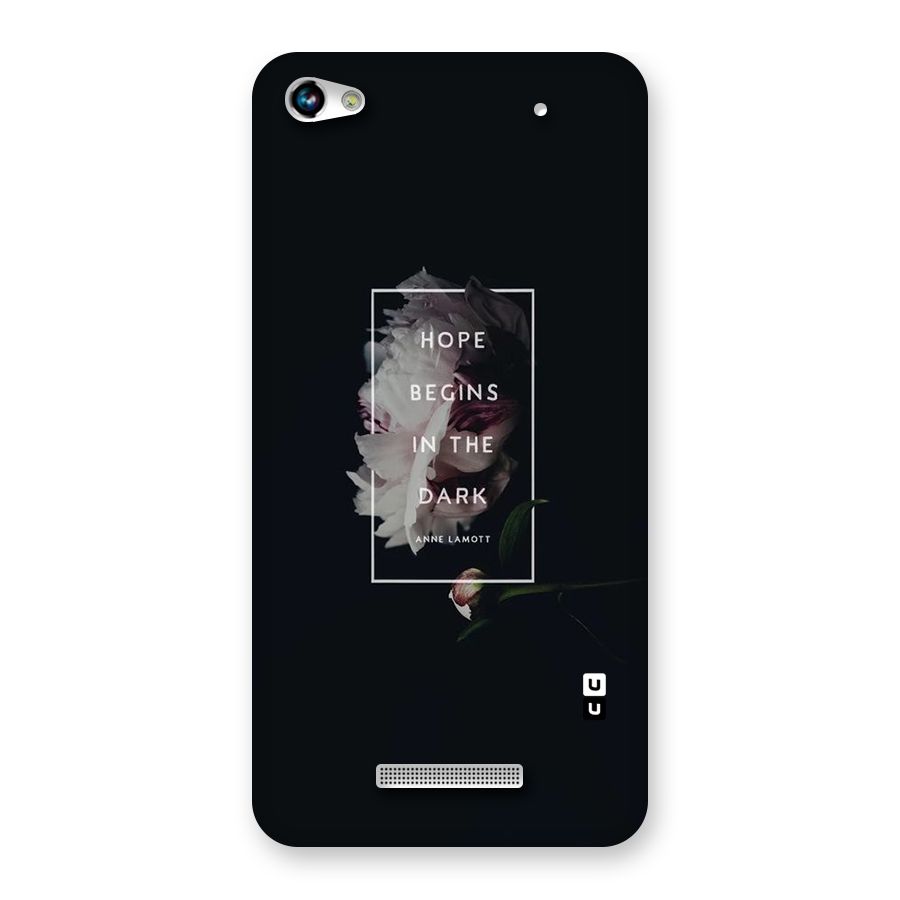 Dark Hope Back Case for Micromax Hue 2