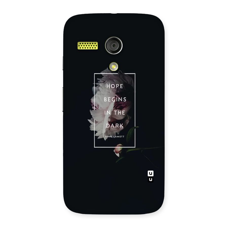 Dark Hope Back Case for Moto G