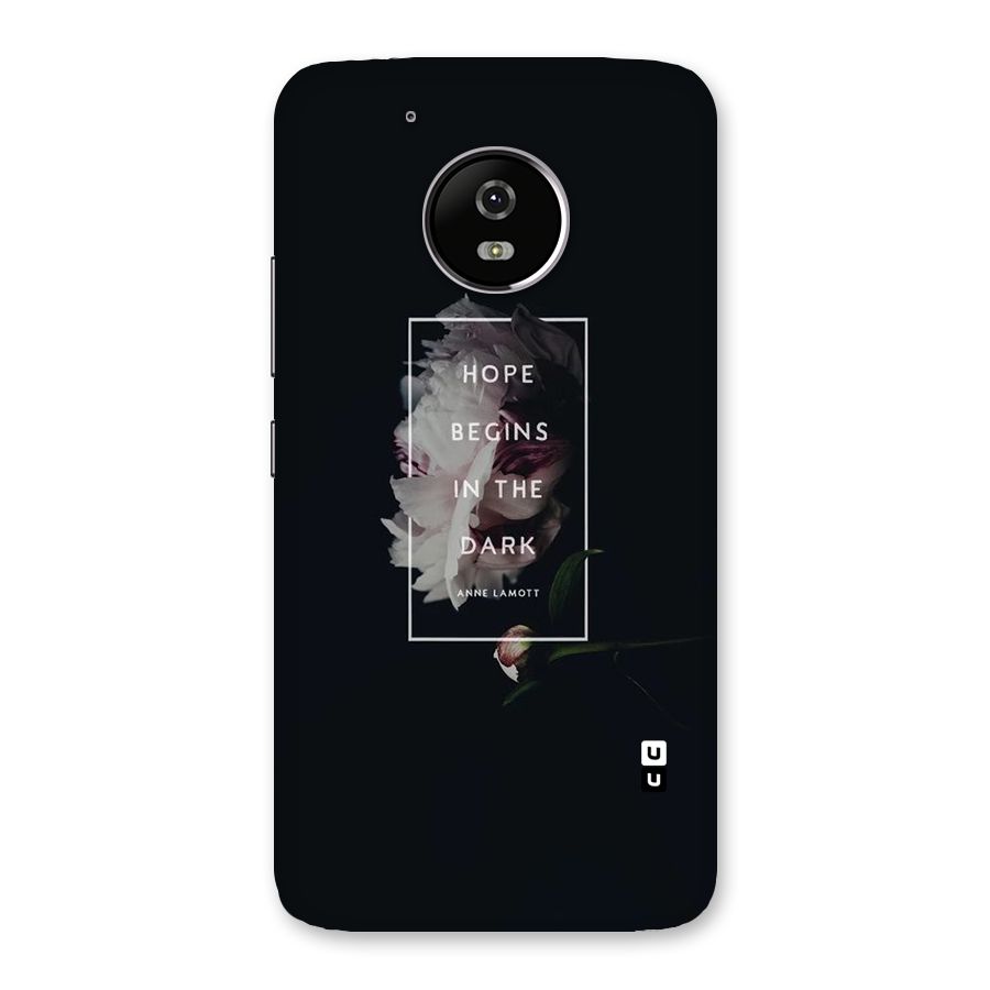 Dark Hope Back Case for Moto G5