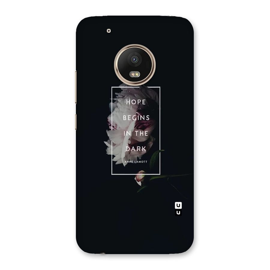 Dark Hope Back Case for Moto G5 Plus