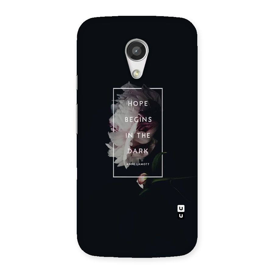 Dark Hope Back Case for Moto G 2nd Gen