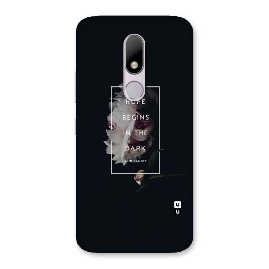 Dark Hope Back Case for Moto M