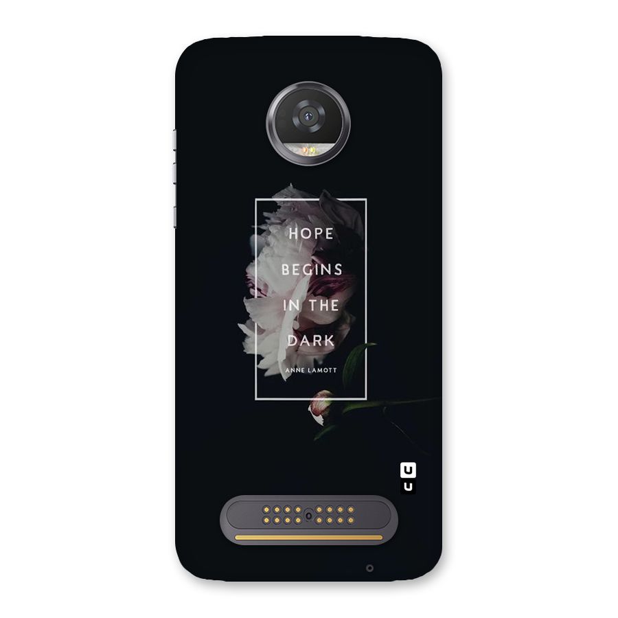 Dark Hope Back Case for Moto Z2 Play