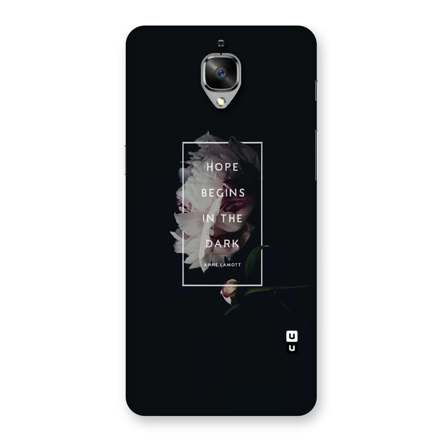 Dark Hope Back Case for OnePlus 3T