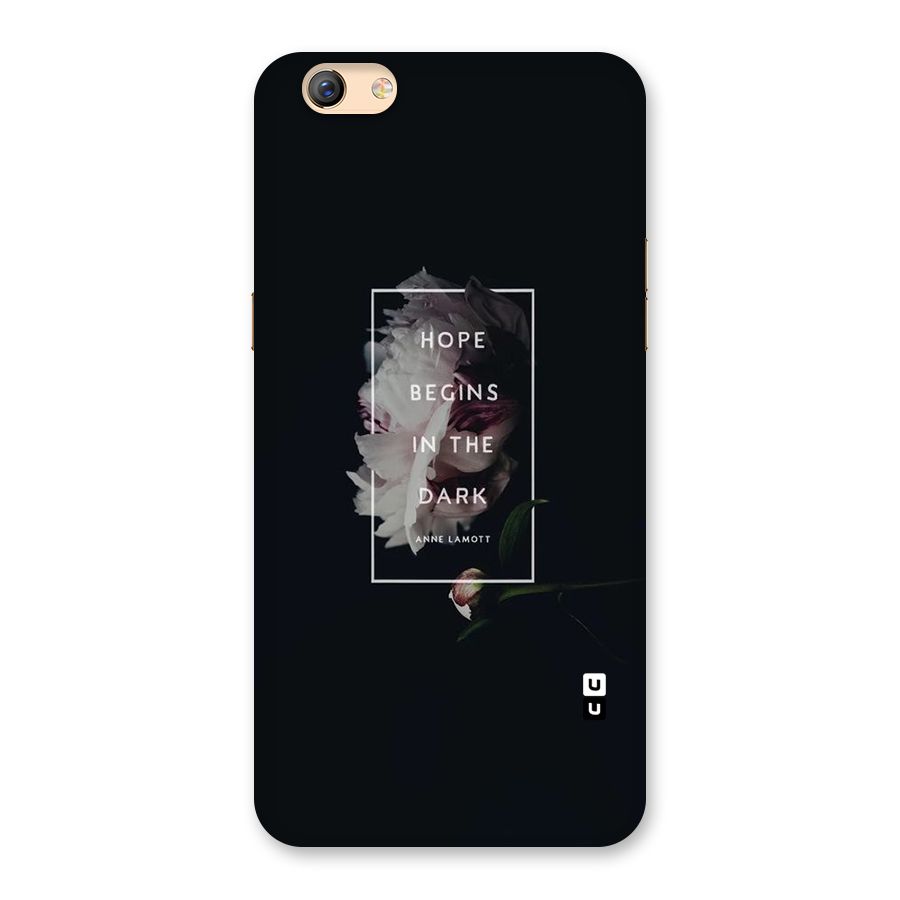 Dark Hope Back Case for Oppo F3 Plus
