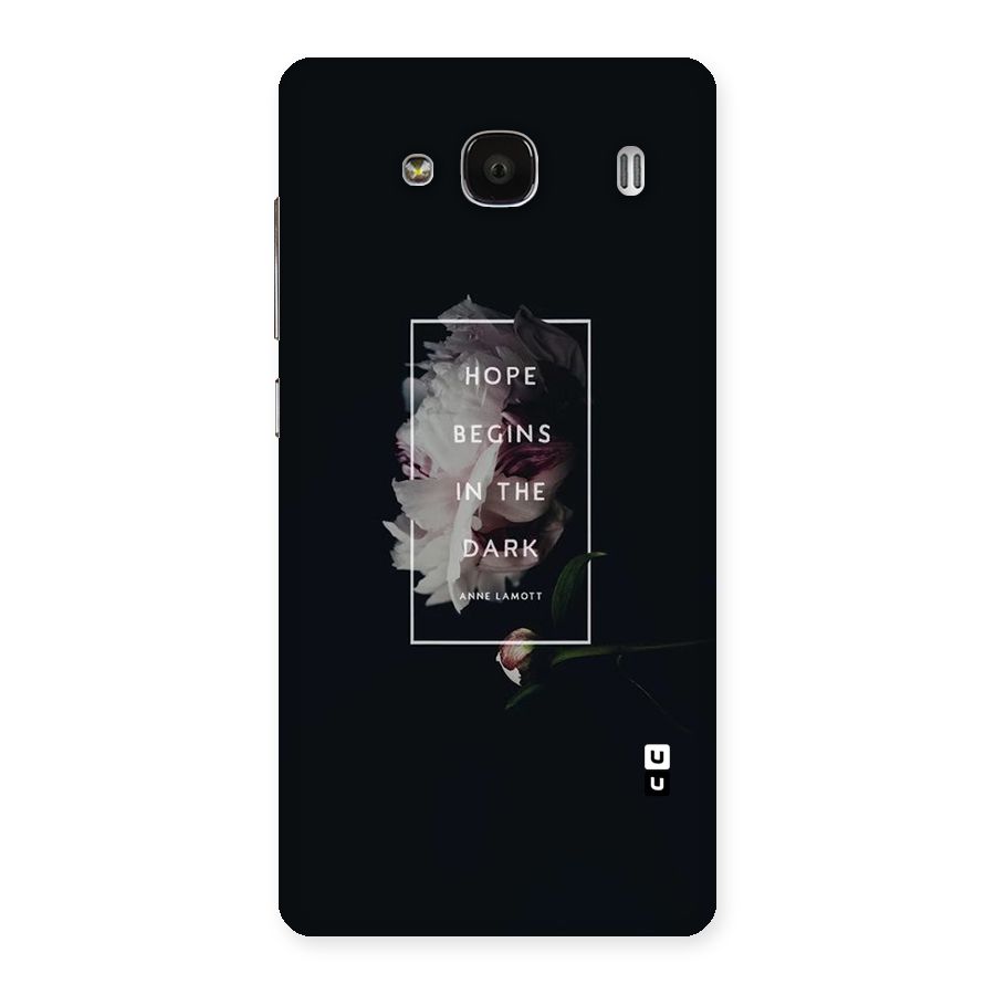 Dark Hope Back Case for Redmi 2 Prime