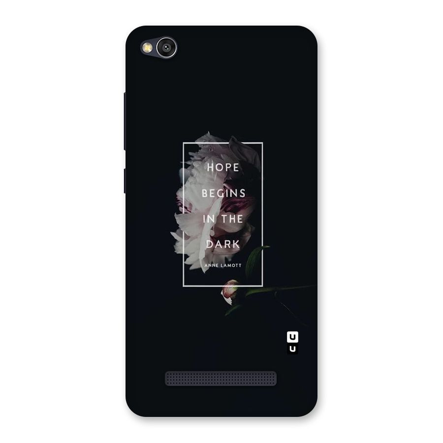 Dark Hope Back Case for Redmi 4A