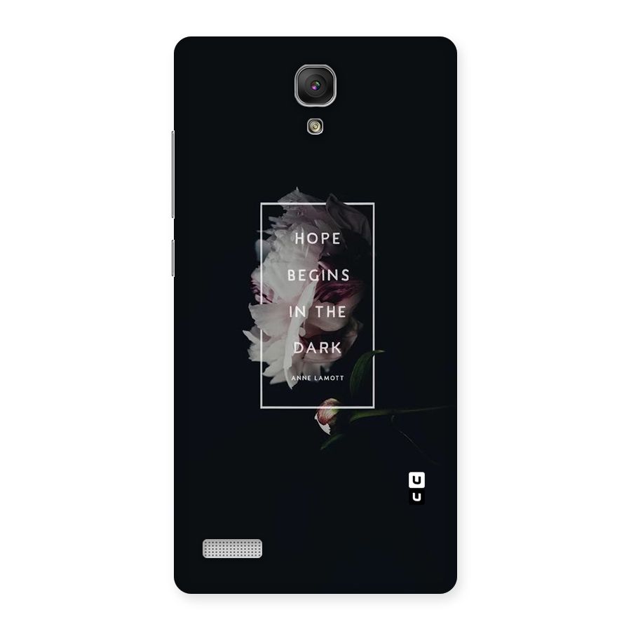 Dark Hope Back Case for Redmi Note