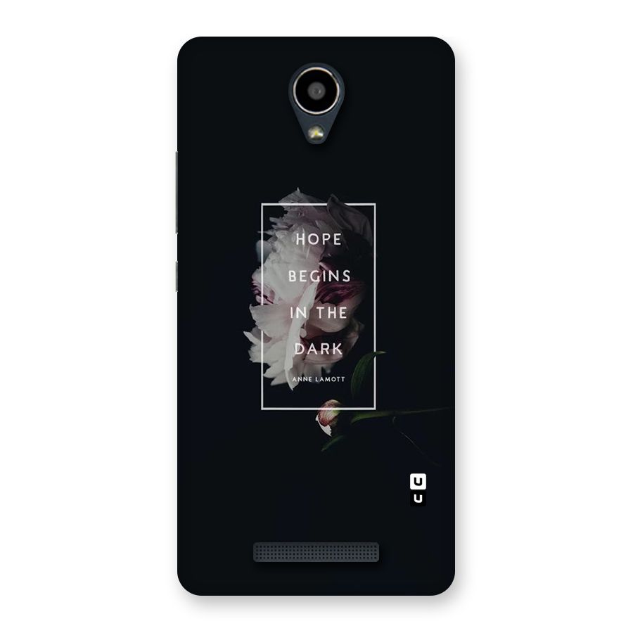 Dark Hope Back Case for Redmi Note 2