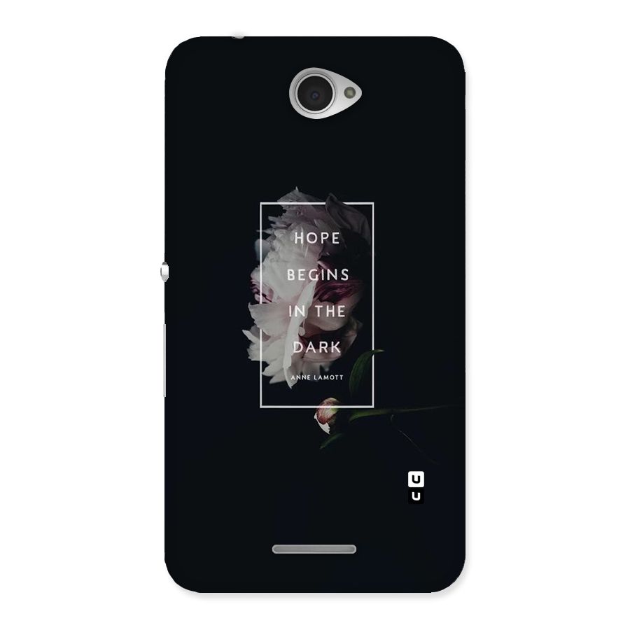 Dark Hope Back Case for Sony Xperia E4