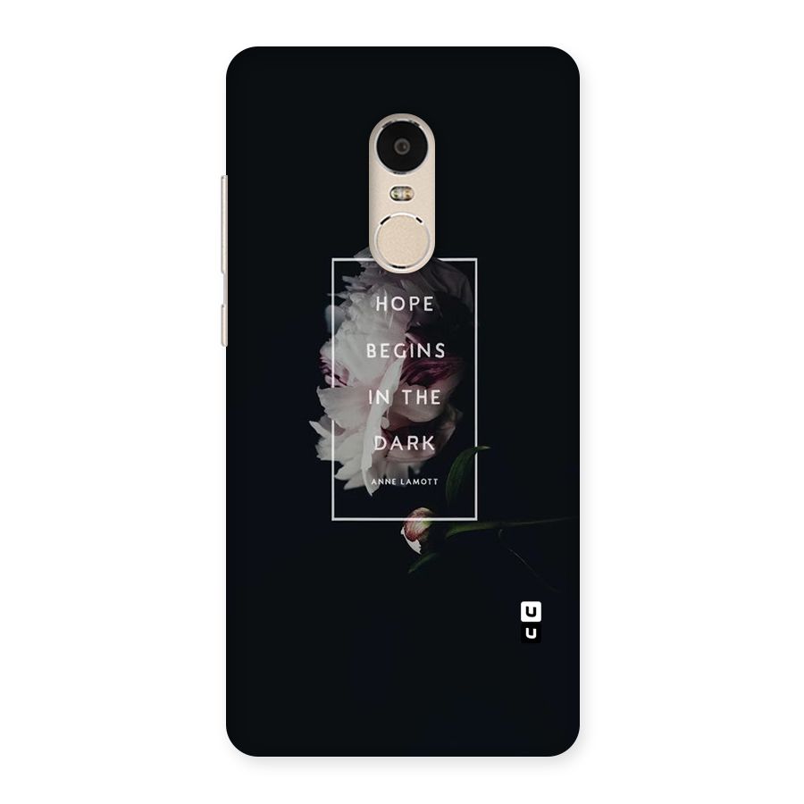 Dark Hope Back Case for Xiaomi Redmi Note 4
