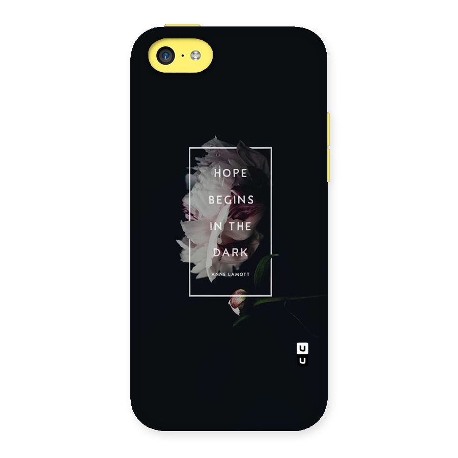 Dark Hope Back Case for iPhone 5C