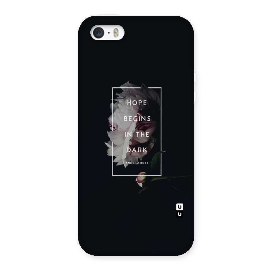 Dark Hope Back Case for iPhone SE