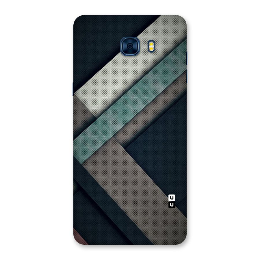 Dark Stripes Back Case for Galaxy C7 Pro