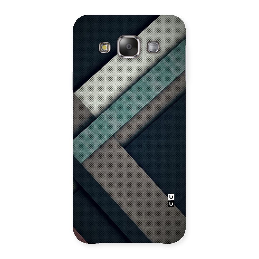 Dark Stripes Back Case for Galaxy E7