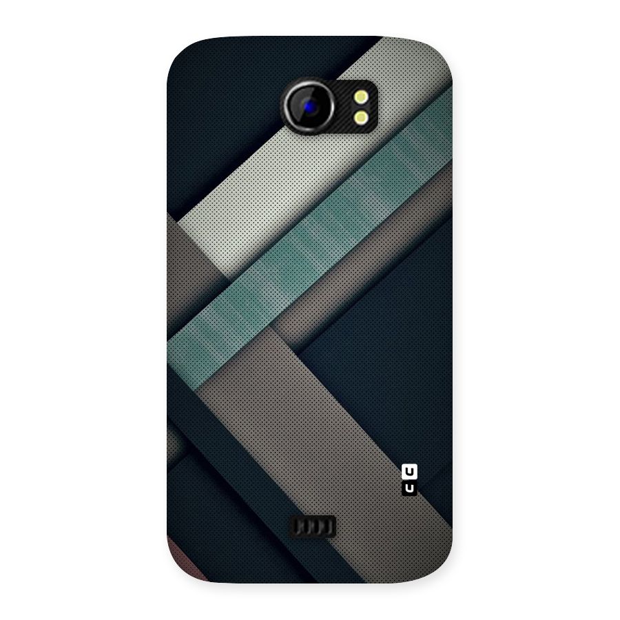 Dark Stripes Back Case for Micromax Canvas 2 A110