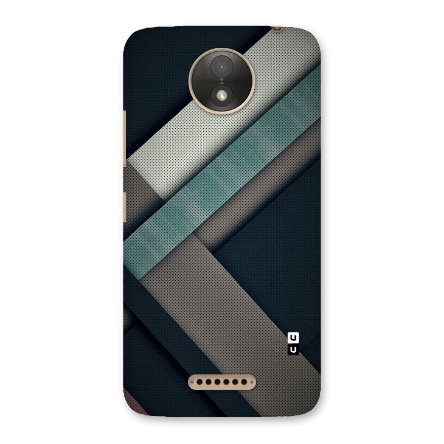 Dark Stripes Back Case for Moto C Plus