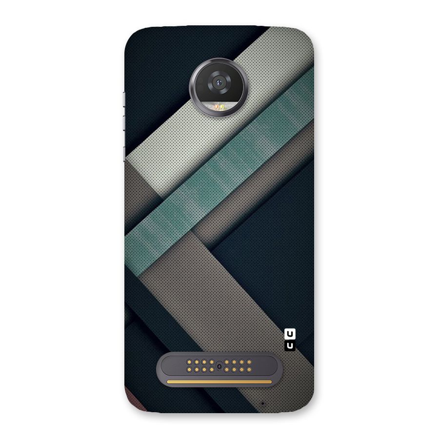Dark Stripes Back Case for Moto Z2 Play