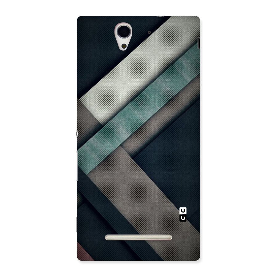 Dark Stripes Back Case for Sony Xperia C3