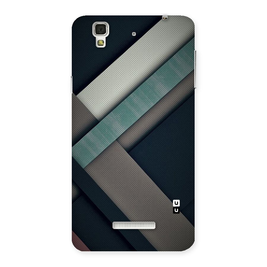Dark Stripes Back Case for YU Yureka Plus